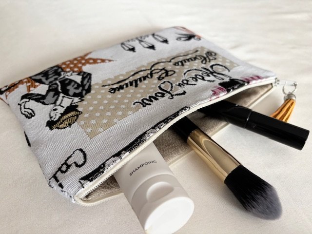 Pochette de Toilette et Maquillage Jacquard
