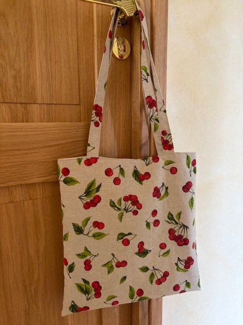 Tote-Bag en toile imprimée Cerises